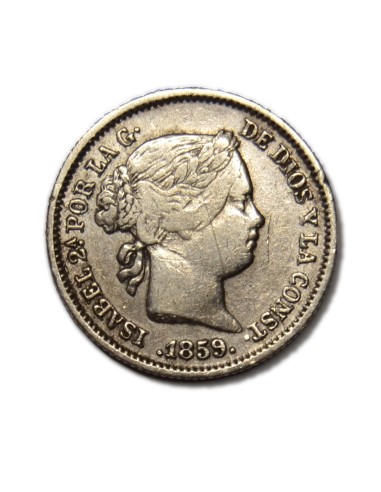 ISABEL II -  1 Real 1859 Madrid
