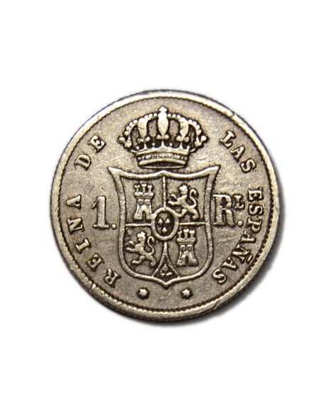 ISABEL II -  1 Real 1859 Madrid