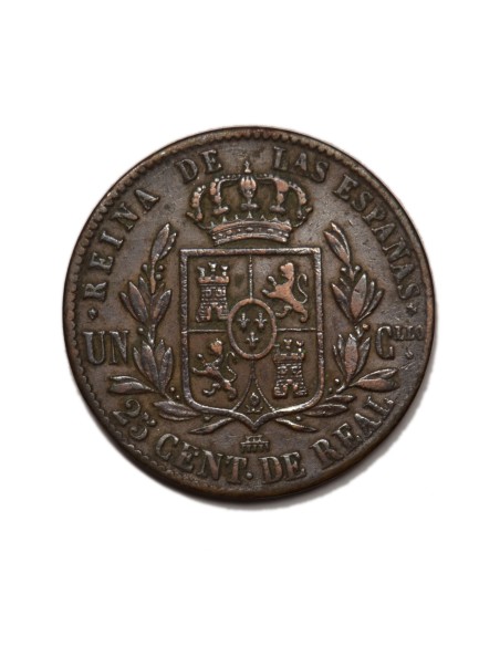 ISABEL II -  25 Céntimos de Real 1864 Segovia