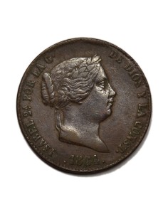 ISABEL II -  25 Céntimos de Real 1864 Segovia