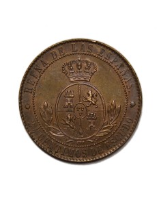 ISABEL II -  2 1/2 Céntimos de Escudo 1867 Barcelona 2