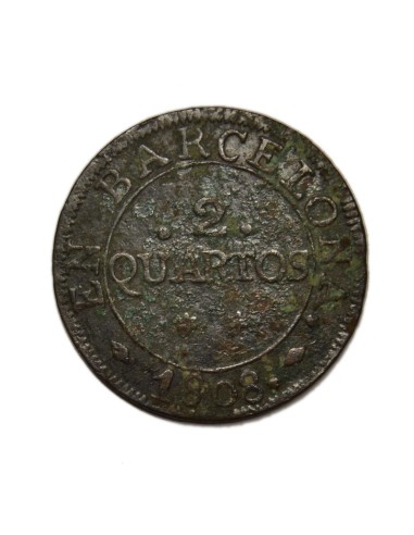 JOSÉ NAPOLEÓN - 2 QUARTOS 1808 - BARCELONA