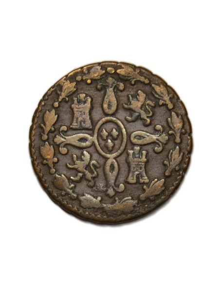 FERNANDO VII - 2 Maravedís  1828 Segovia