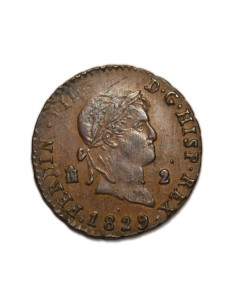 FERNANDO VII - 2 Maravedís 1829 Segovia