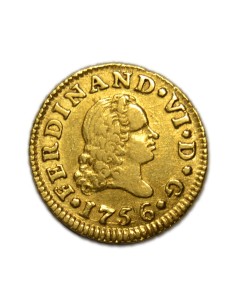 FERNANDO VI - 1/2 Escudo 1756 Madrid