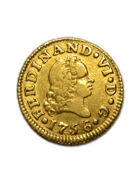 FERNANDO VI - 1/2 Escudo 1756 Madrid
