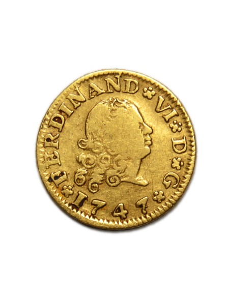 FERNANDO VI - 1/2 Escudo 1747 Sevilla