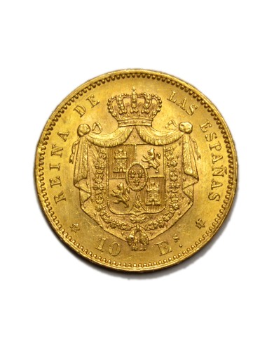 ISABEL II -  10 Escudos 1868 * 18-68 Madrid