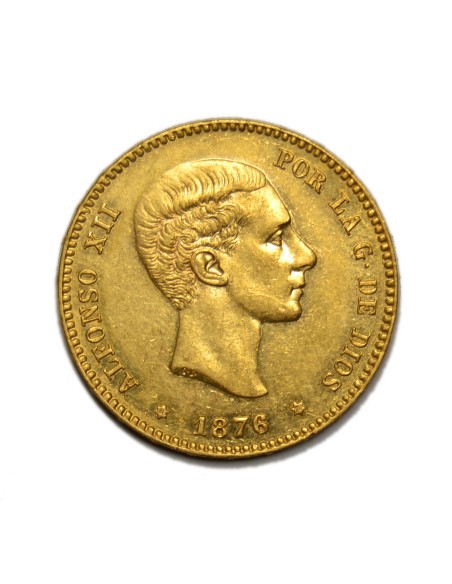 ALFONSO XII - 25 Pesetas 1876 * 18-76