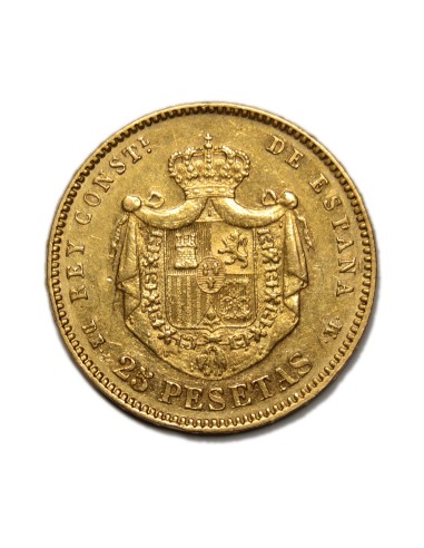 ALFONSO XII - 25 Pesetas 1877 * 18-77