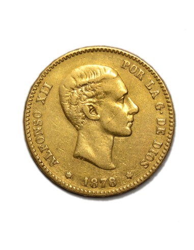 ALFONSO XII - 25 Pesetas 1878 * 18-78