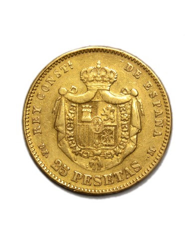 ALFONSO XII - 25 Pesetas 1878 * 18-78