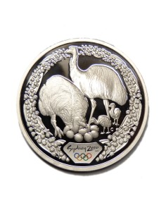 AUSTRALIA 1 ONZA PLATA - 5 DOLLARS - SYDNEY 2000