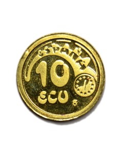 ESPAÑA - 10 ECU 1989 2