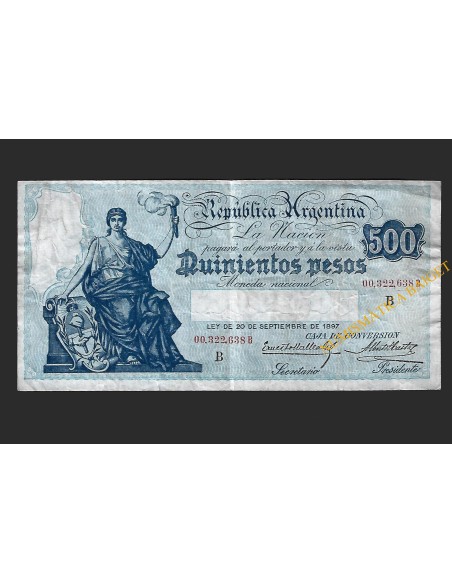 ARGENTINA 500 PESOS 1897