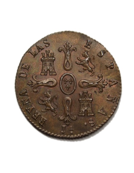 ISABEL II - 8 Maravedís 1849 Jubia
