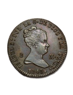 ISABEL II - 8 Maravedís 1840 Segovia