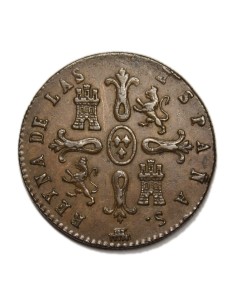 ISABEL II - 8 Maravedís 1843 Segovia 2