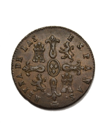 ISABEL II - 8 Maravedís 1844 Segovia