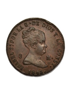 ISABEL II - 8 Maravedís 1845 Segovia