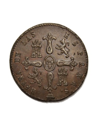 ISABEL II - 8 Maravedís 1845 Segovia