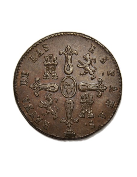 ISABEL II - 8 Maravedís 1845 Segovia