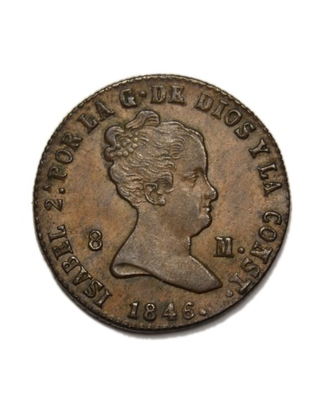 ISABEL II - 8 Maravedís 1846 Segovia