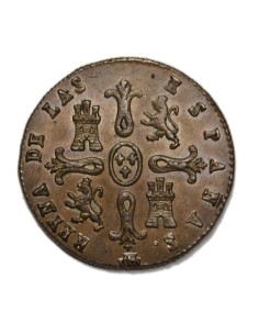 ISABEL II - 8 Maravedís 1847 Segovia 2