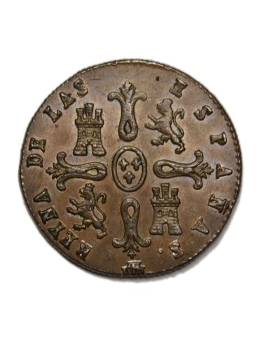 ISABEL II - 8 Maravedís 1847 Segovia