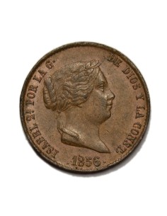 ISABEL II - 25 Céntimos de Real 1856 Segovia