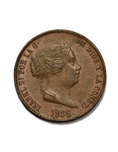 ISABEL II - 25 Céntimos de Real 1856 Segovia