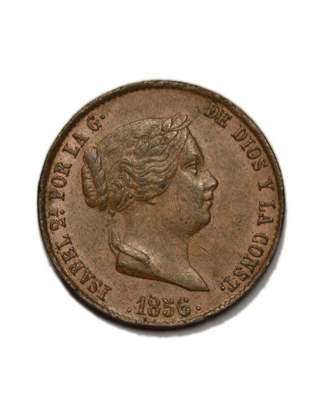 ISABEL II - 25 Céntimos de Real 1856 Segovia