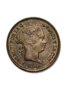 ISABEL II - 1 Real 1860 Barcelona