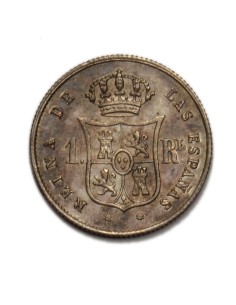 ISABEL II - 1 Real 1860 Barcelona 2