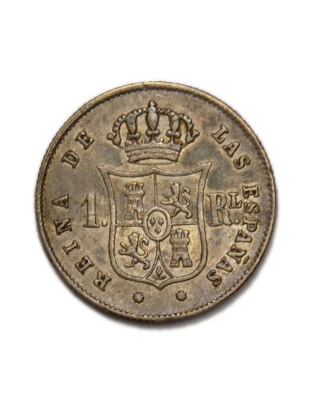 ISABEL II - 1 Real 1863 Barcelona