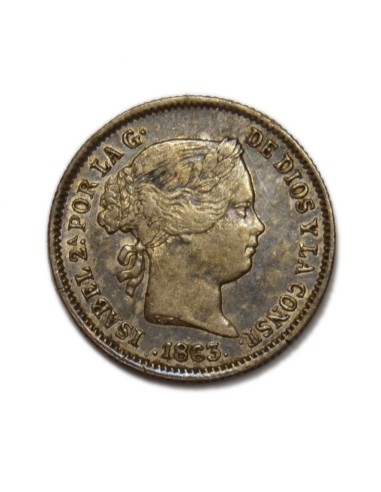 ISABEL II - 1 Real 1863 Barcelona