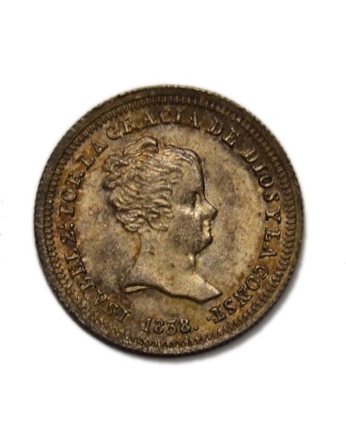 ISABEL II - 1 Real 1838 Madrid
