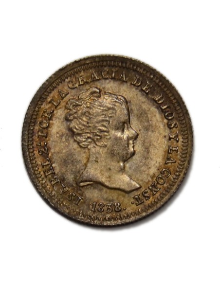 ISABEL II - 1 Real 1838 Madrid