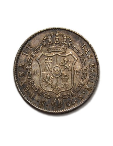 ISABEL II - 1 Real 1845 Madrid