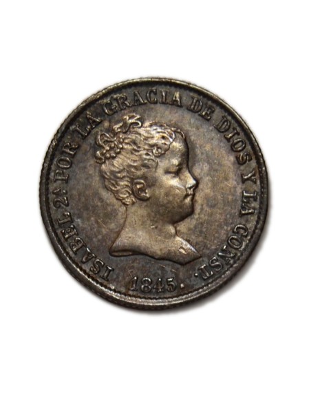 ISABEL II - 1 Real 1845 Madrid