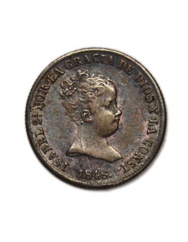 ISABEL II - 1 Real 1848 Madrid