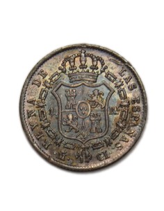 ISABEL II - 1 Real 1848 Madrid 2
