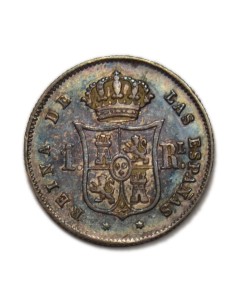 ISABEL II - 1 Real 1852 Madrid 2