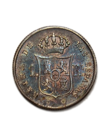 ISABEL II - 1 Real 1853 Madrid