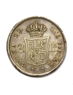 ISABEL II - 2 Reales 1852 Madrid 2