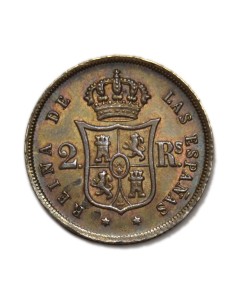 ISABEL II - 2 Reales 1855 Madrid 2