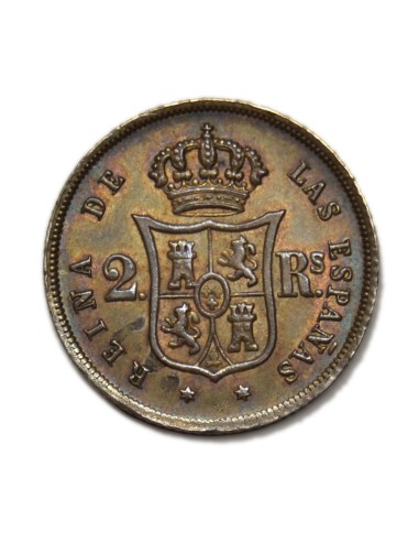 ISABEL II - 2 Reales 1855 Madrid