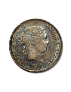 ISABEL II - 2 Reales 1859 Madrid