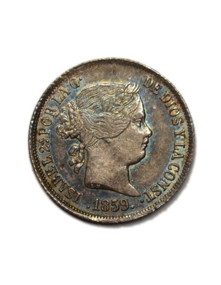 ISABEL II - 2 Reales 1859 Madrid