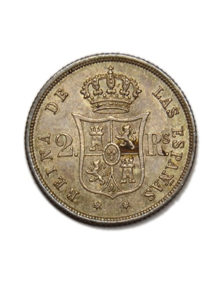 ISABEL II - 2 Reales 1861 Madrid